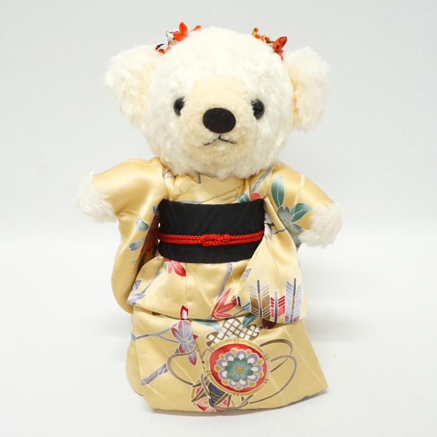 着物ベア Mサイズ 21cm KIMONO OBI Bear 日本製 ぬいぐるみ