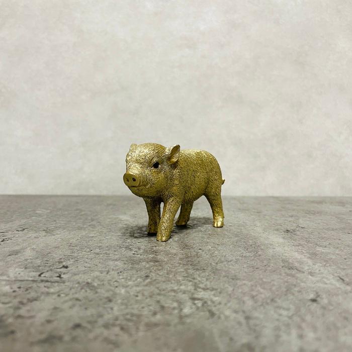 置物 かわいい 動物 玄関 金の豚 ミニ ゴールデンピッグ おしゃれ
