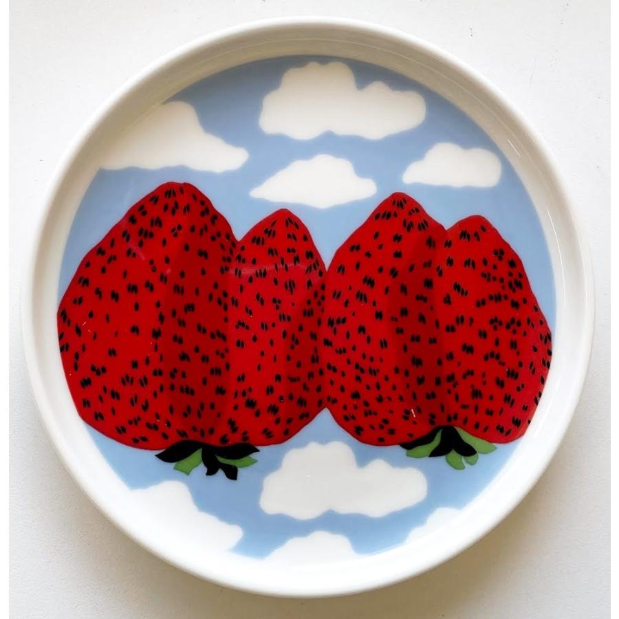 marimekko（マリメッコ） MANSIKKA VUORET PLATE 13.5CM マンシィッカ
