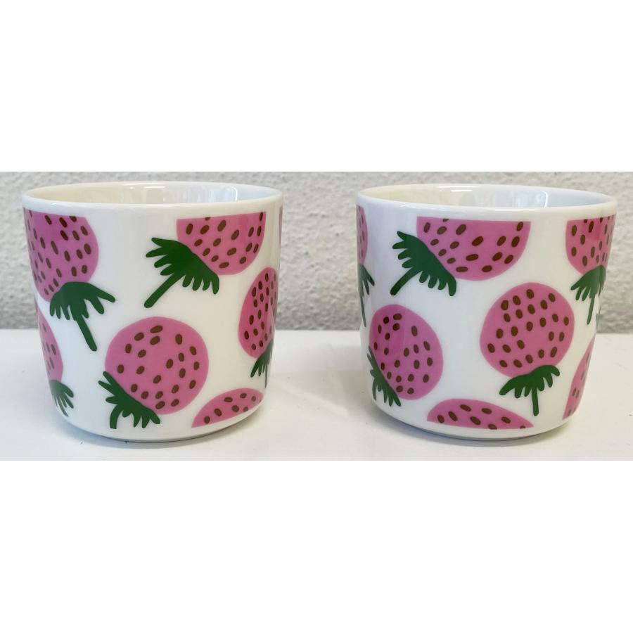 marimekko（マリメッコ） MANSIKKA COFFEE CUP 2DL 2PCSセット