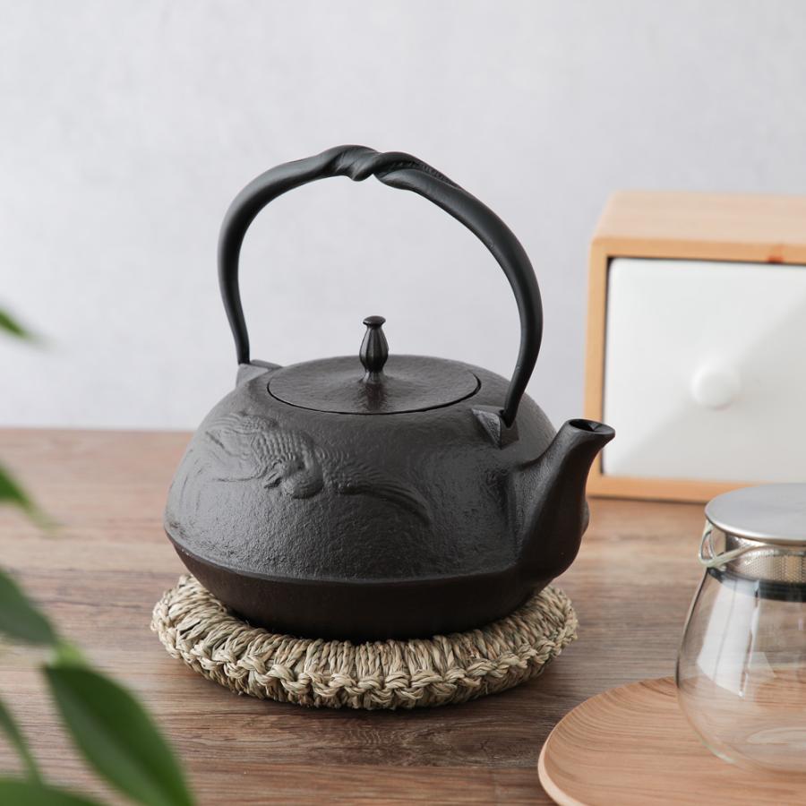 鉄瓶 敷板名入れ無料 南部鉄器 平型鳳凰 1.5L MT-212H 白湯 鉄分補給