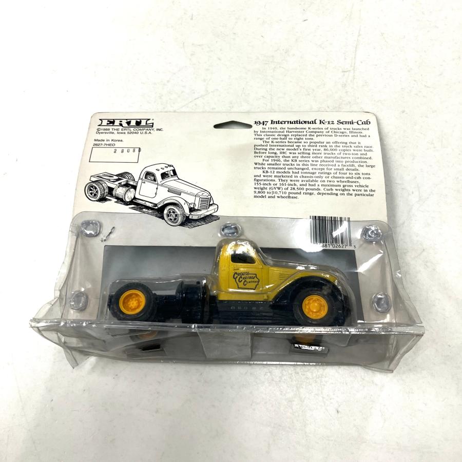 現品 新品 ERTL 1/43 1947 International K-12 Semi-Cab ミニカー