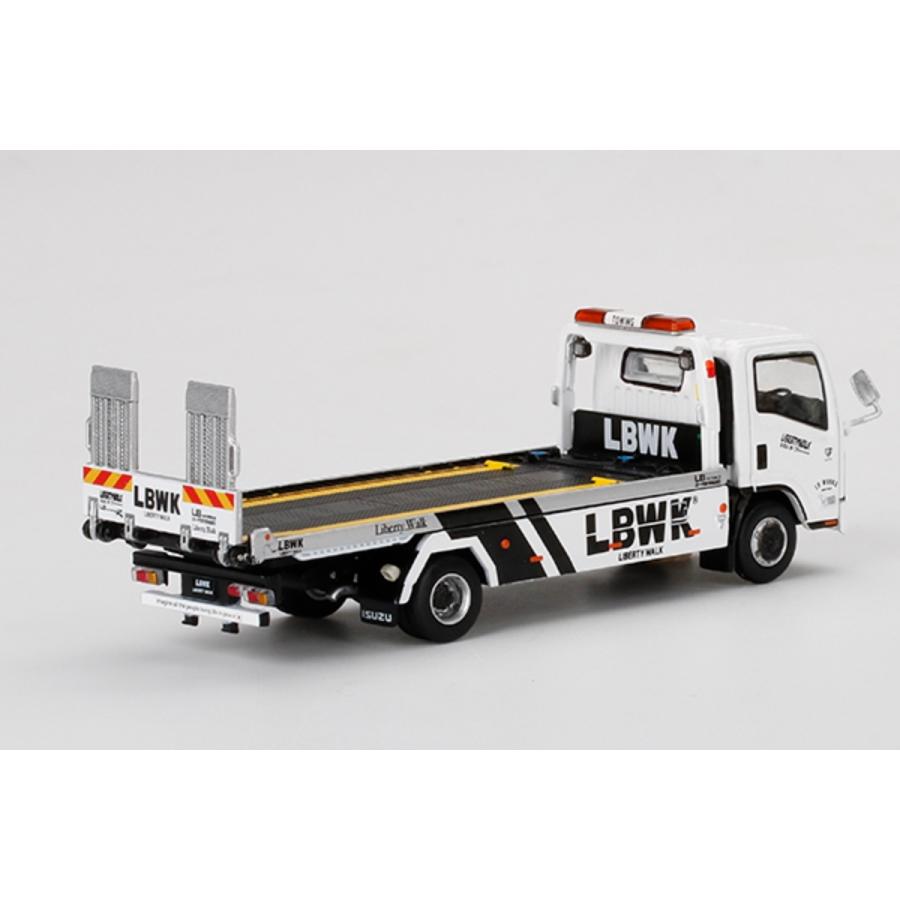 MINI GT MGT00356-R いすゞ Nシリーズ(ELF) 車両積載車 LBWK ホワイト