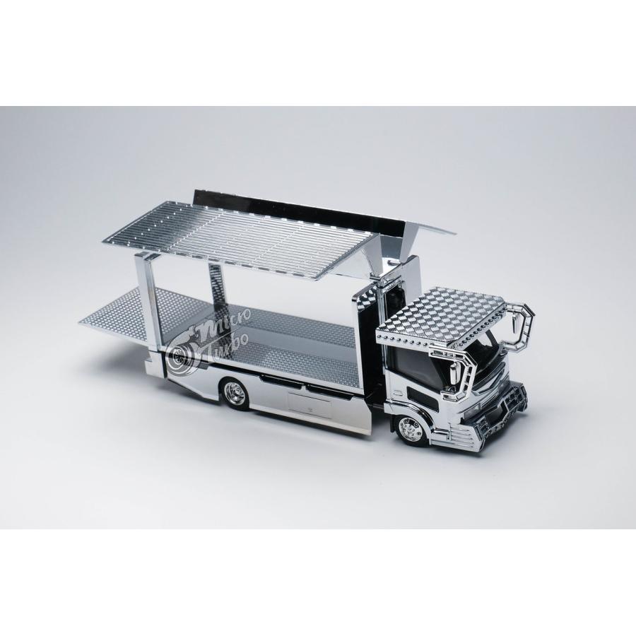 Micro Turbo PEAKO MT6404B1 Custom デコトラ 積載車 銀