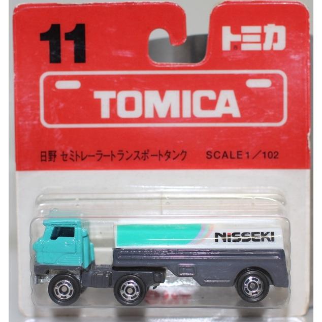 USED 未開封トミカ 11 日野 セミトレーラートランスポートタンク 1/102