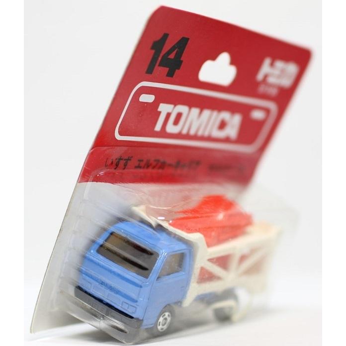 新品】トミカ 日本製 ブリスター 14 いすゞ エルフ キャリアカー 1/78