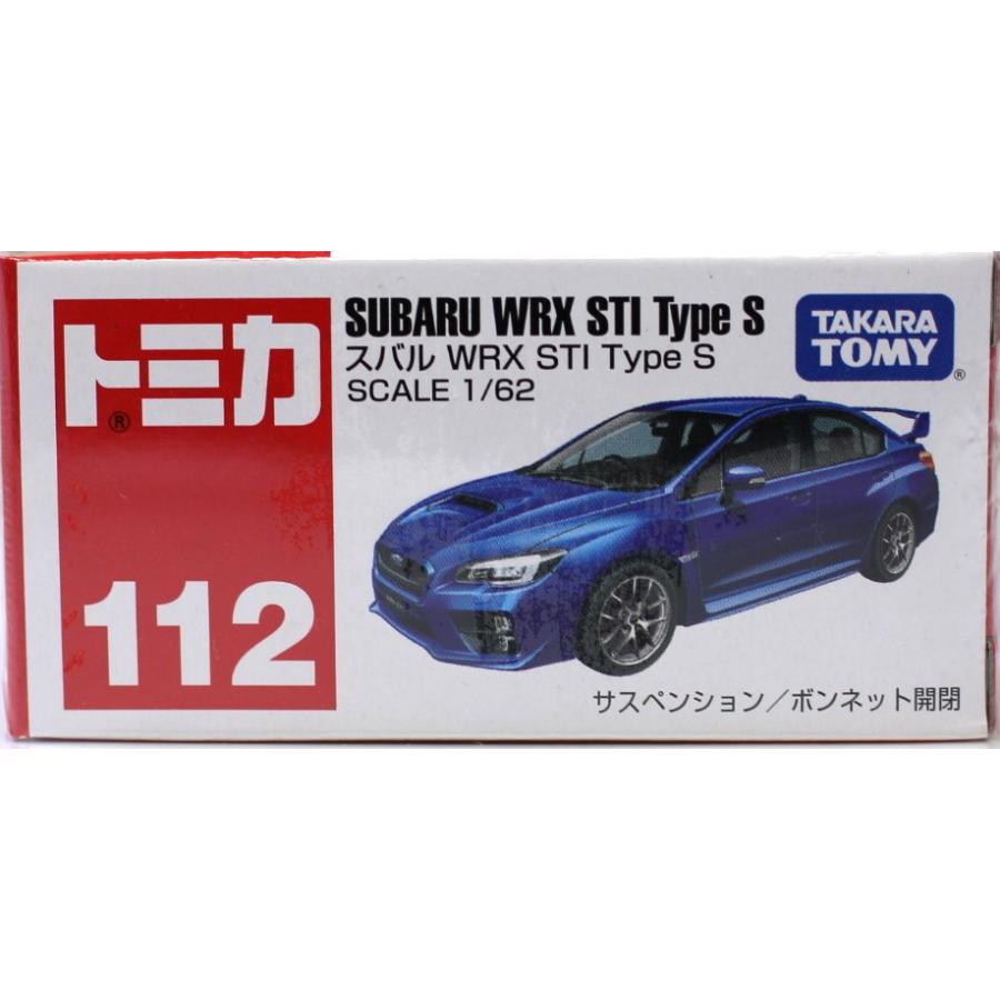 新品 トミカ 112 スバル WRX Sti Type S 240001026888 : mini cars