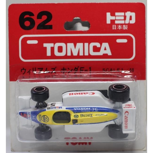 新品 トミカ 日本製 62 ウィリアムズ ホンダ F1ブリスターパック