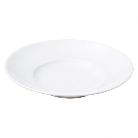 レーラホワイト 8.5吋パスタプレート 白い器 洋食器 丸型プレート（M