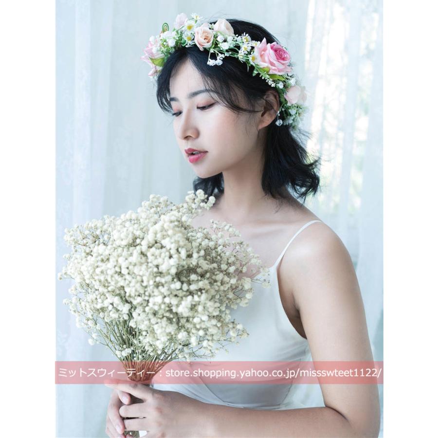 ウエディングブーケ かすみ草 成人式 結婚式 プリザーブドフラワー