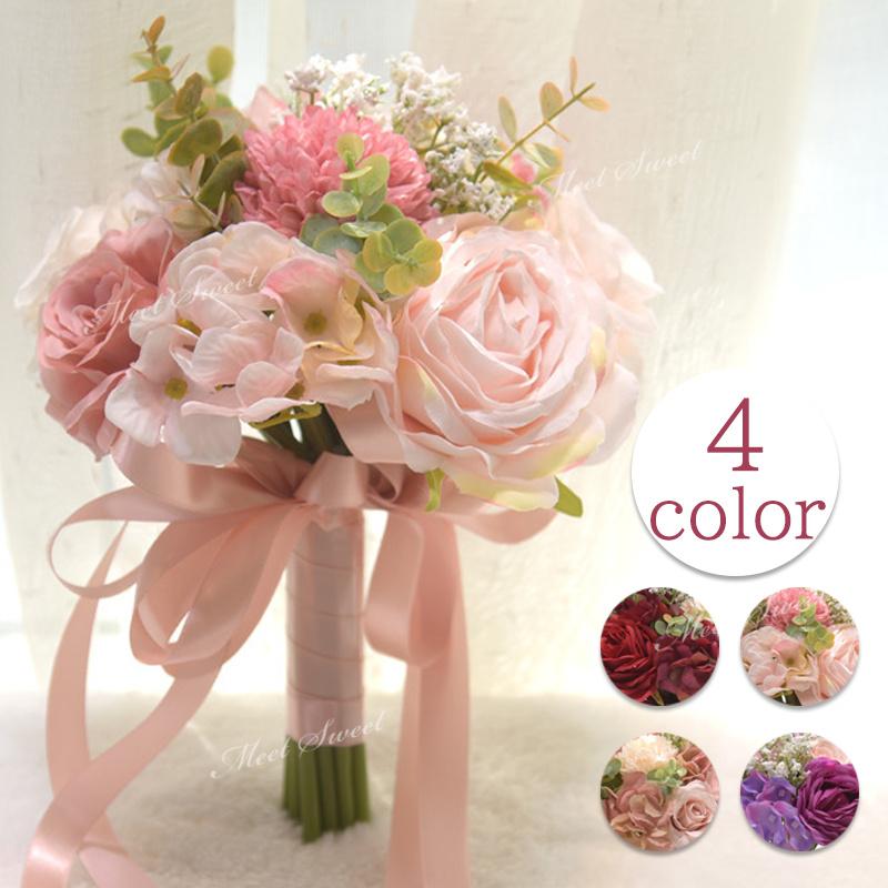 ブーケ ウェディングブーケ ブライダル ラウンドブーケ ウエディング