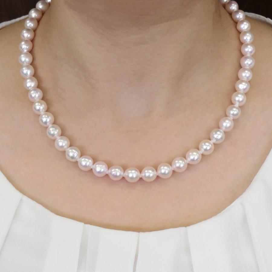 アコヤ 真珠 セミラウンド ネックレス : 三重県真珠加工販売協同組合