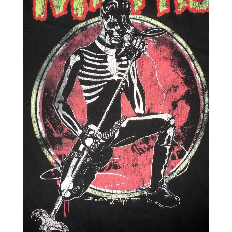 ミスフィッツ Tシャツ Misfits SKELETON 正規品 ロックTシャツ バンドT