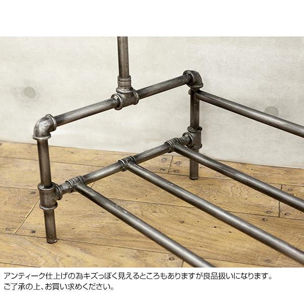 ハンガーラック スリム アイアン製 水道管 パイプ おしゃれ W91.5×D41
