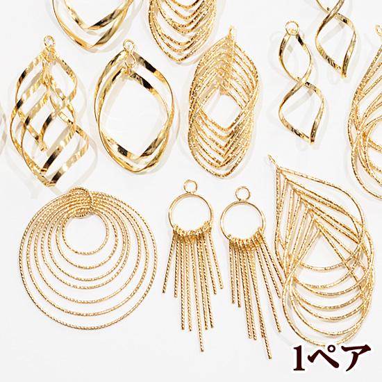 MY mama アクセサリー パーツ チャーム 3D 立体 ピアス イヤリング