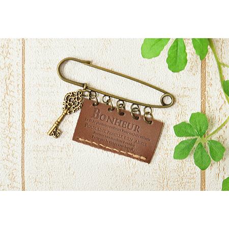 MY mama 本革フレンチタグ オリジナル刻印 『ワイルドストロベリィー