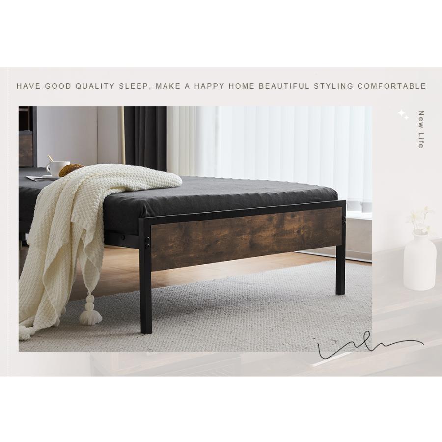 BTM 新作ベッドフレーム シングルベッド パイプベッド コンセント付き