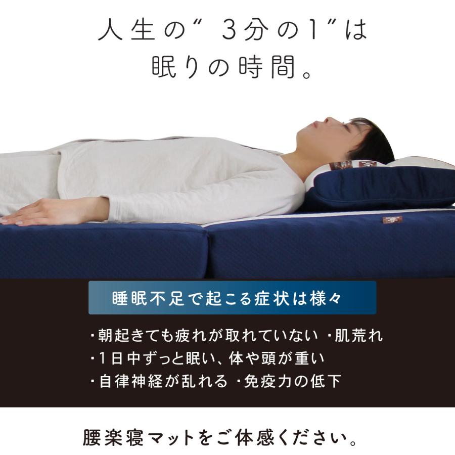 my makura（マイまくら） 腰楽寝マットWプロファイル 厚み12cm