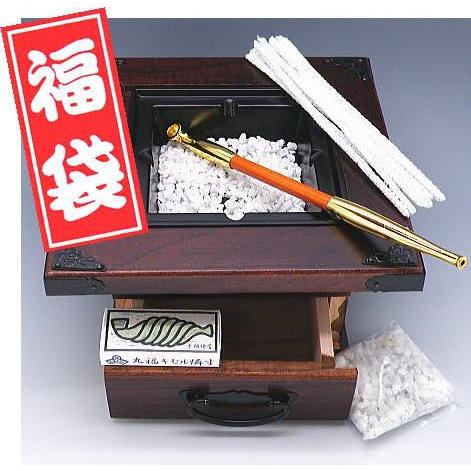 送料無料 福袋】キセル入門5点セット 煙草盆（たばこぼん） 雅灰皿(小