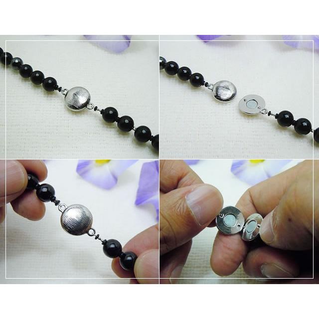 ブラックトルマリン ブレスレット 磁気入り 大玉8mm/16・17・18・19