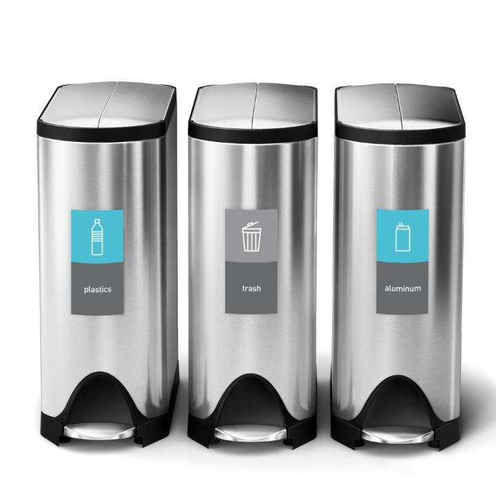 simplehuman（シンプルヒューマン） ( 分別 バタフライステップカン