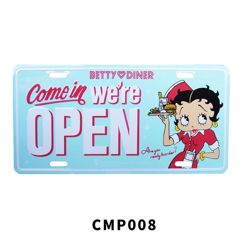 BETTY BOOP（ベティ ブープ） ベティちゃん ライセンスプレート