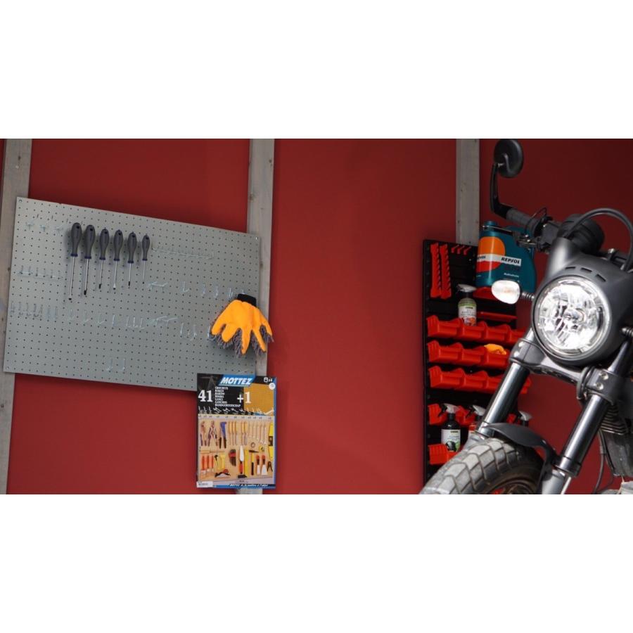 壁掛け工具・パーツ収納ケースセット 43ピース 工具箱 ネジ ボルト