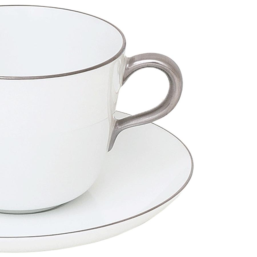 大倉陶園 ゴールドライン＆プラチナ モーニング碗皿ペア(金・白金