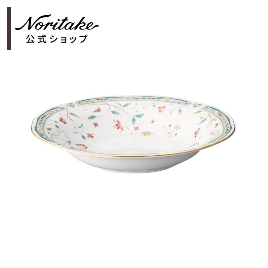 ノリタケ 花更紗 22.5cmディーププレート ( カレー皿 パスタ皿
