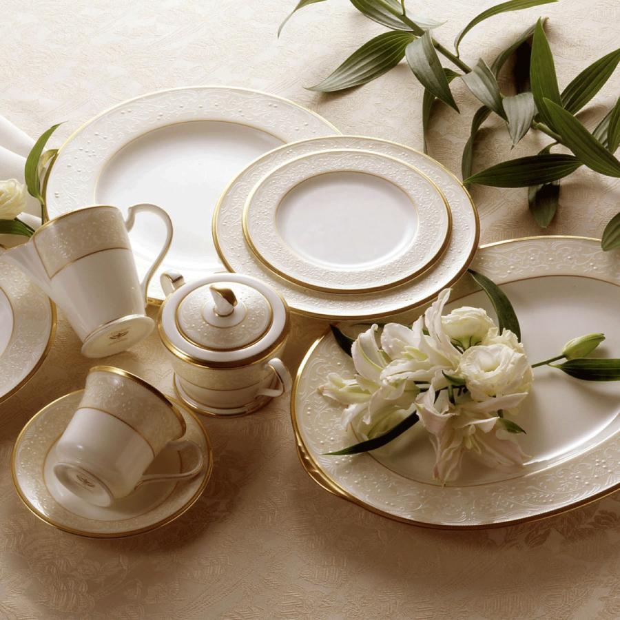 ノリタケ ホワイトパレス 27.5cmプレート ( ディナー皿 白 ゴールド