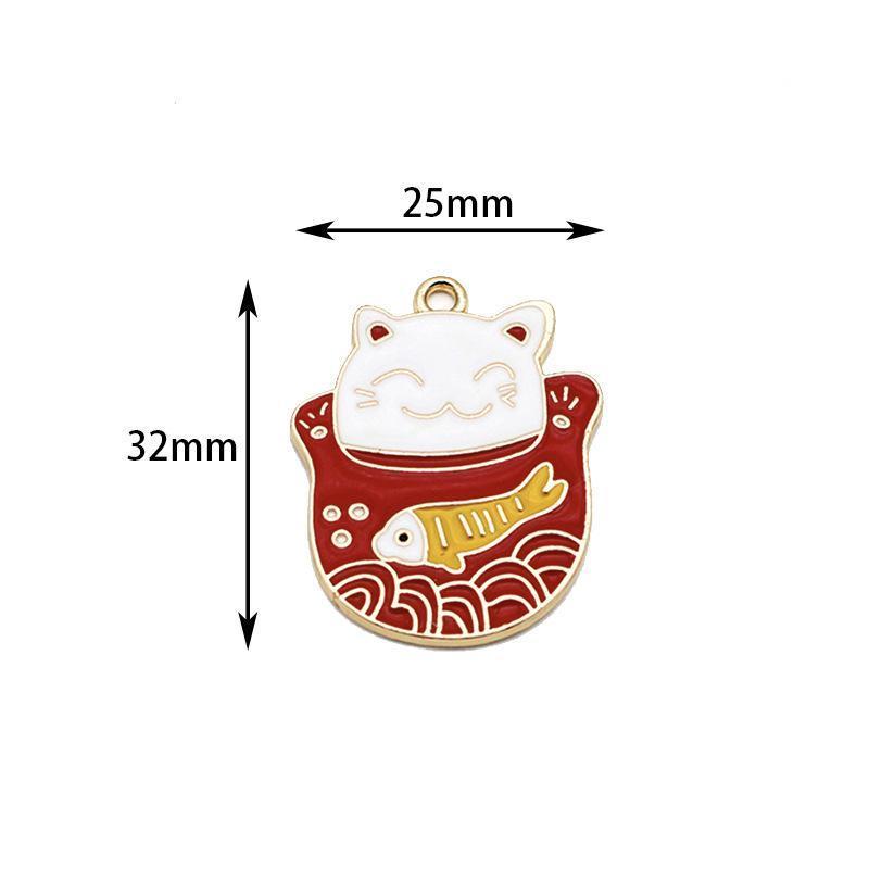 招き猫 鯉のぼり 猫 チャーム パーツ 金具 ピアスパーツ バッグ