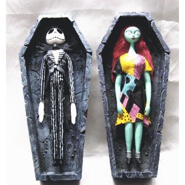 セール ナイトメアビフォアクリスマス ジャック＆サリー コフィン