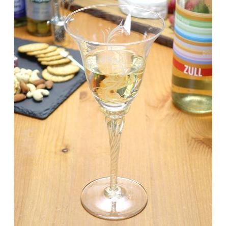 イタリア製 ワイングラス ベネチアングラス 240ml エッチング ムラノ