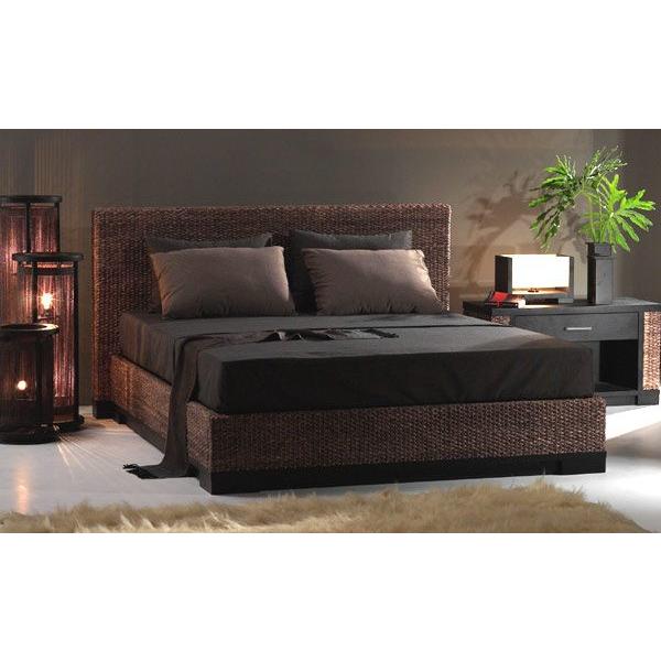 アジアン 高品質 ウォーターヒヤシンス クイーン ベッド 組立設置付き