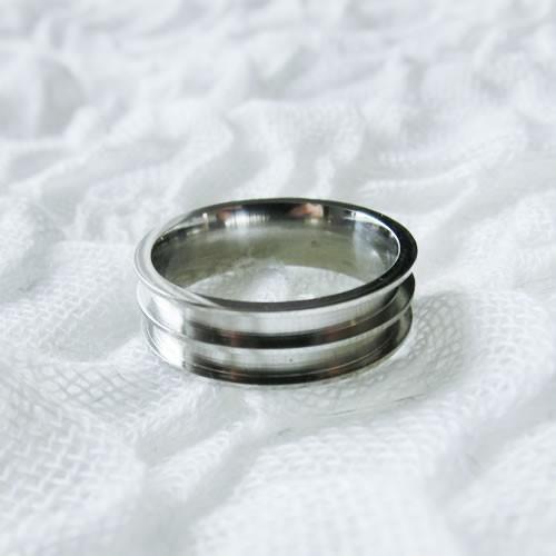 グルーデコ土台 ステンレスリング67 幅6mm 11/14/16号 指輪 ステンレス