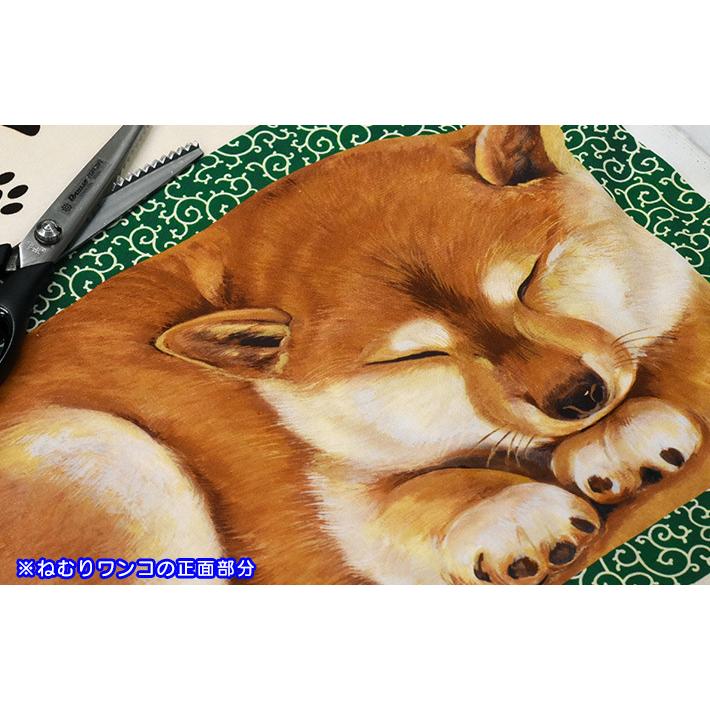 ☆パネル販売 柴犬と唐草 AKASHIBA おすわりポーズといねむりポーズ 1