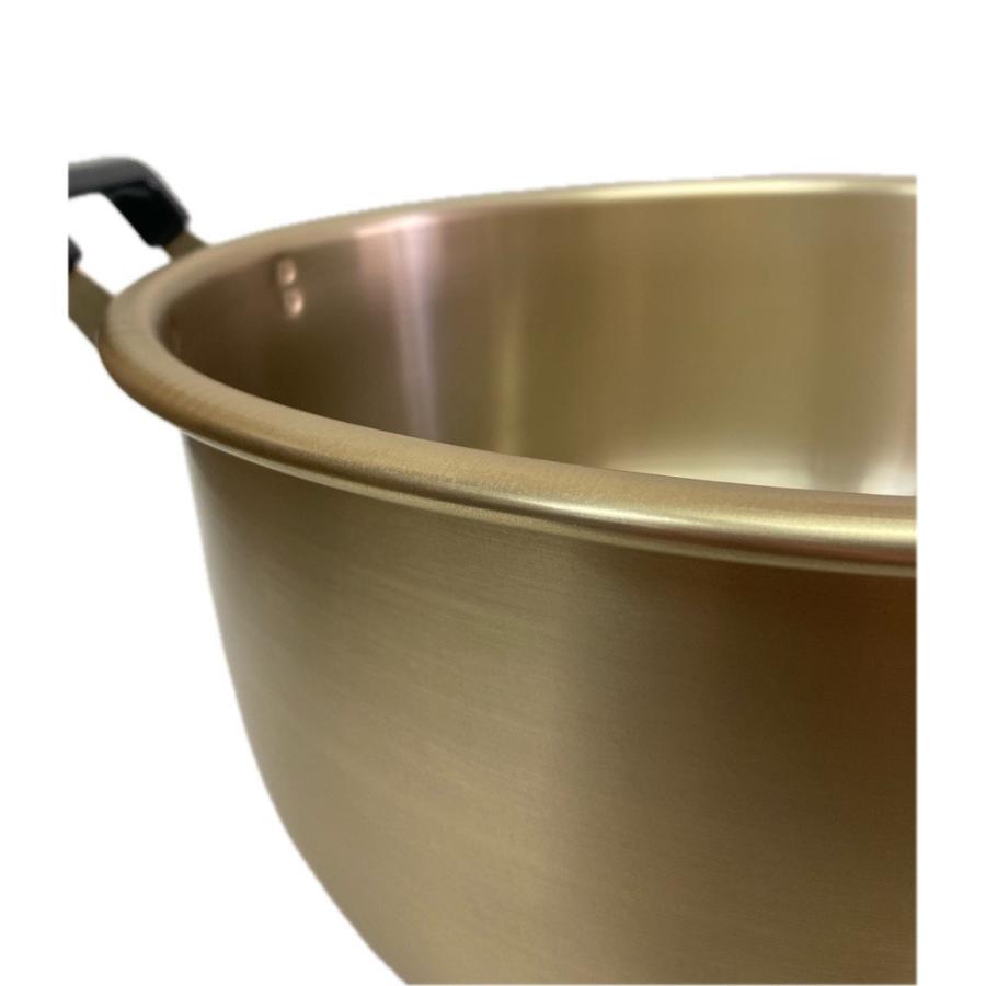 前川金属 味里鍋 40cm 大型 鍋 アルミ 両手鍋 大きいサイズ 軽い