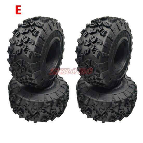 4PCS 1/10 RCカー ソフトタイヤ ロッククローラー 128-135mm フォーム