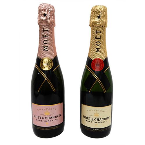 高級シャンパン ハーフサイズ 375ml×2本セット モエシャンドン ロゼ