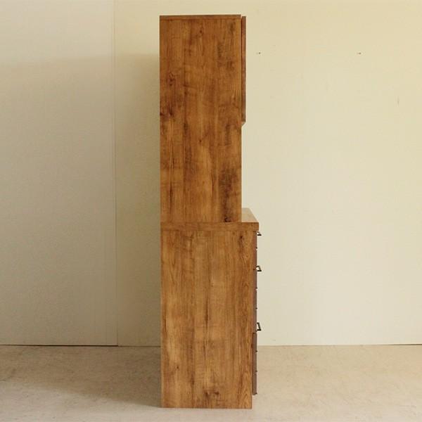 東馬（Tohma） キッチンボード おしゃれ 幅105 完成品 ヴィンテージ