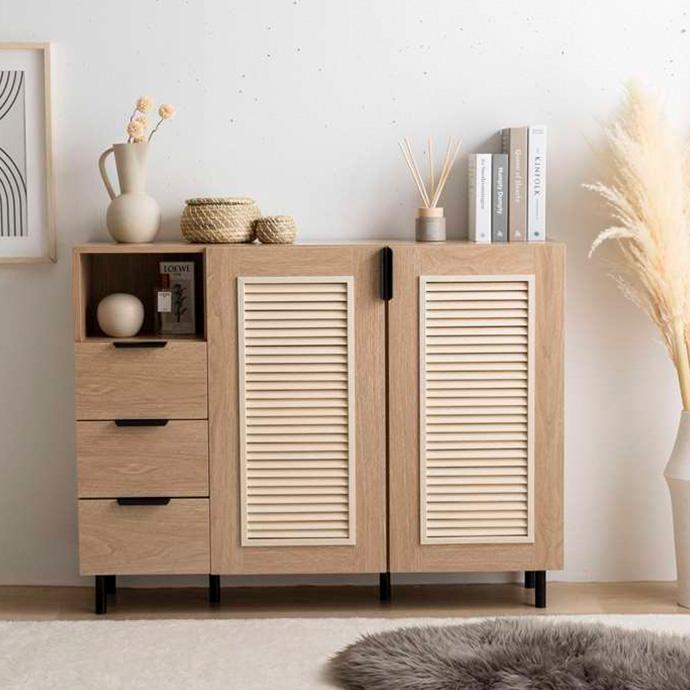 サイドボード 110 北欧 おしゃれ キャビネット 木製 110cm 脚付き 安い