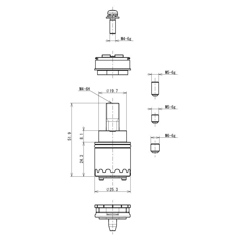 あすつく 在庫ありTHF57A TOTO 水栓部材 シングルバルブ部 エコ