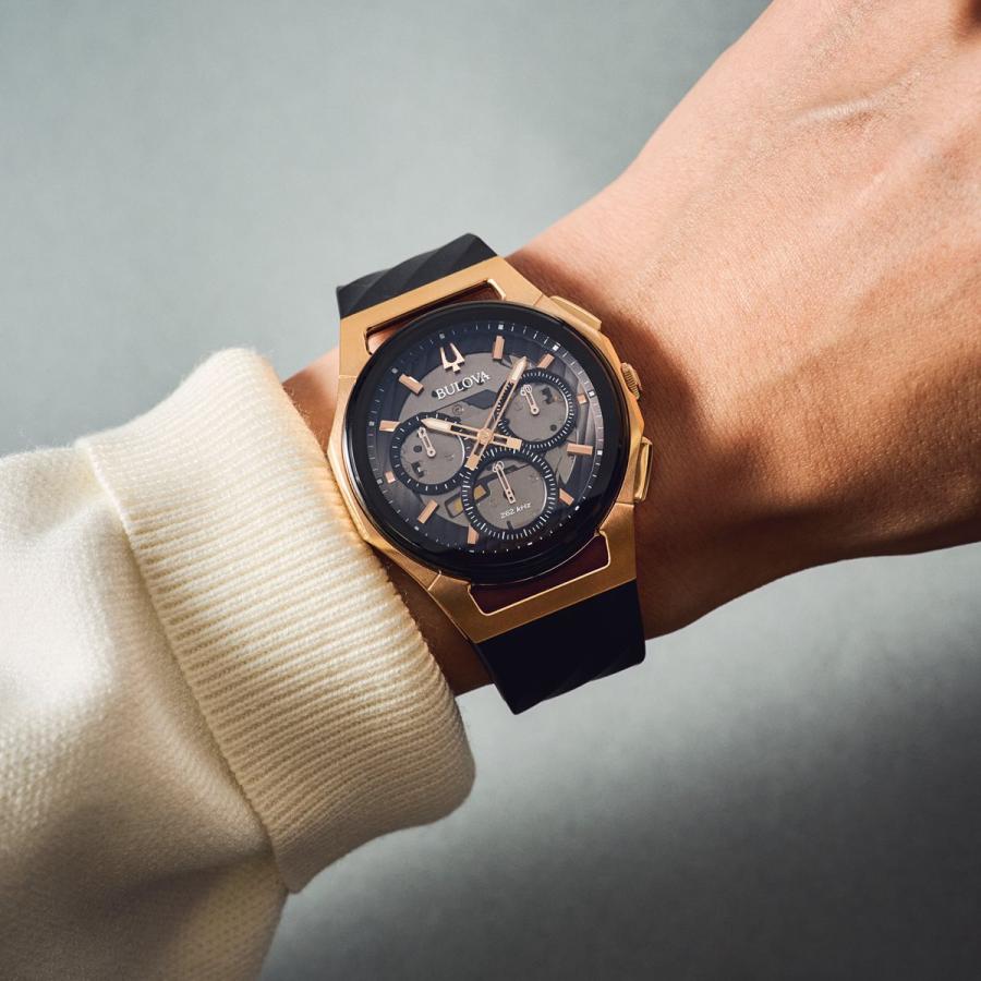 BULOVA（ブローバ） （豪華おまけ有） 腕時計 メンズ カーブ クロノ