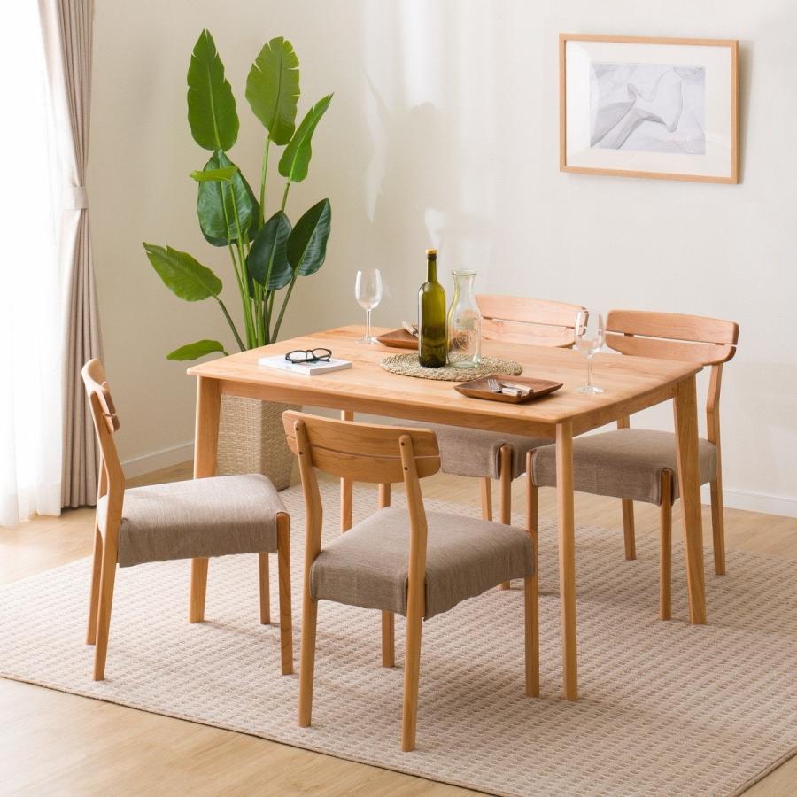 ニトリ（NITORI） 幅120 ダイニングテーブル5点セット（DTアルナス