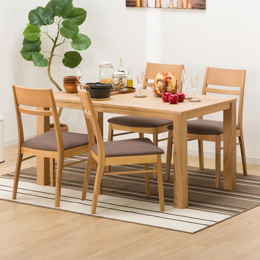 ニトリ（NITORI） 幅135cm ダイニングテーブル5点セット(DT Nコネクト