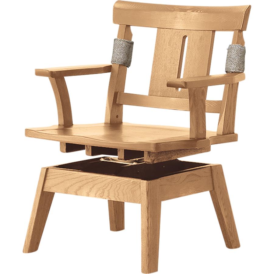 ニトリ（NITORI） ダイニングチェア(ヤマト両肘回転板座NA/BE