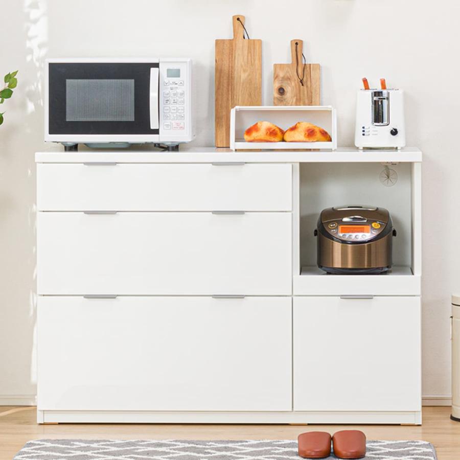 ニトリ（NITORI） カウンター (エトナ120CT WH/SI) ニトリ期間限定：4