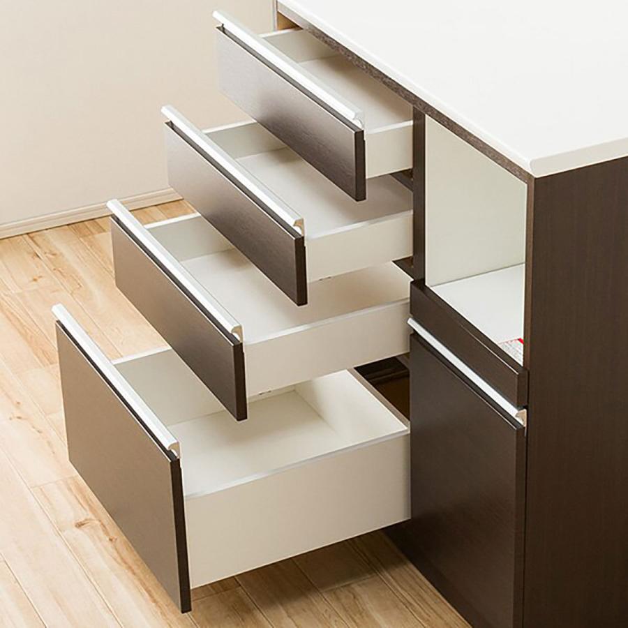 ニトリ（NITORI） キッチンカウンター(レジューム90QH-R DBR) ニトリ