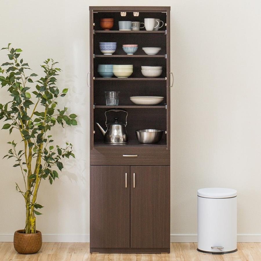 ニトリ（NITORI） 幅60cm 食器棚(コパン T 60DB DBR) ニトリ期間限定