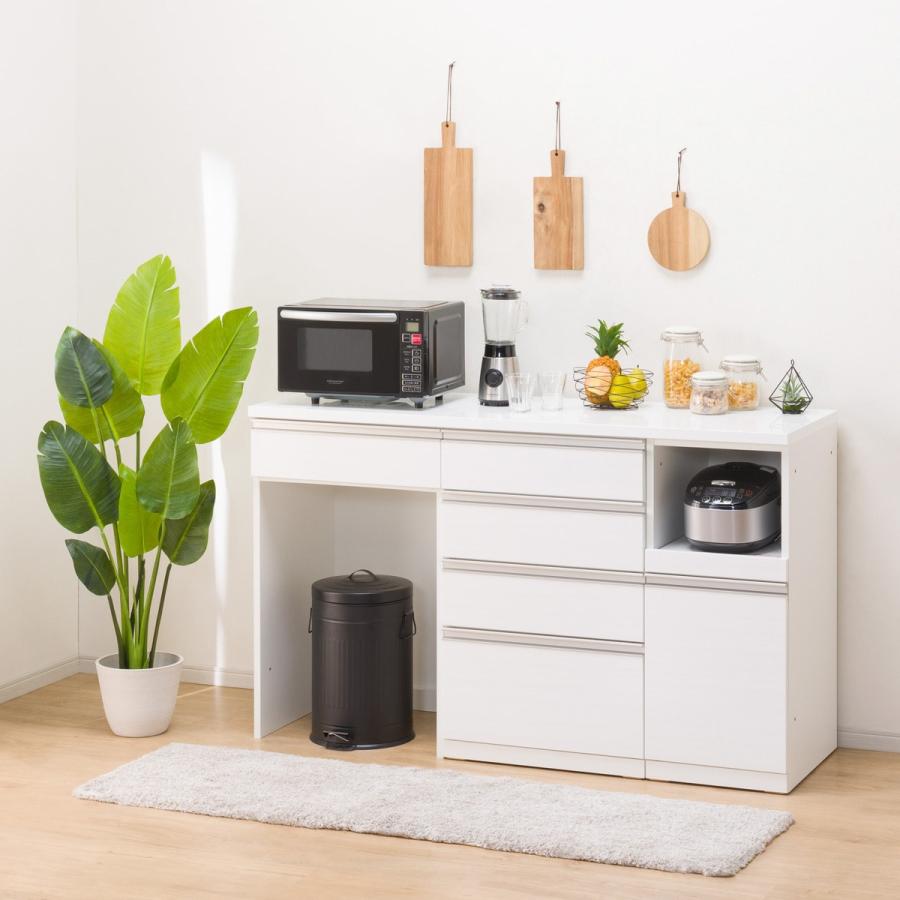 ニトリ（NITORI） キッチンカウンター(リガーレ160KB WH) キッチン収納